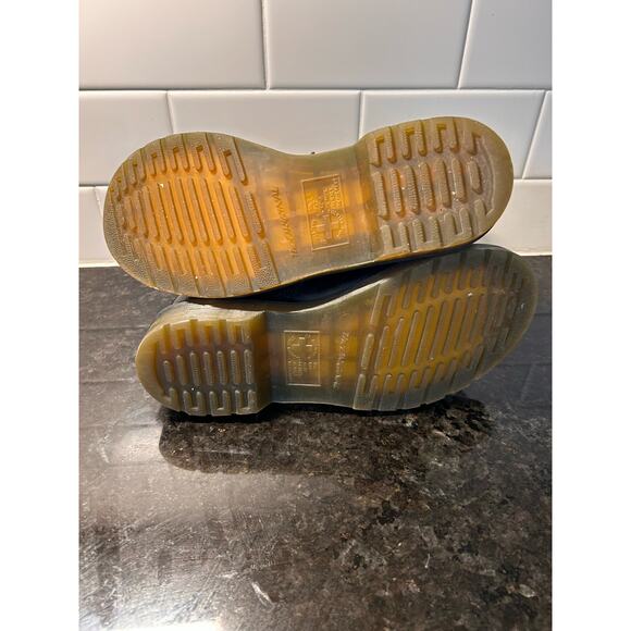 Dr. Martens Women's Leather Smooth Lace Up Combat Boots Winter Black Size 5 - Picture 9 of 10